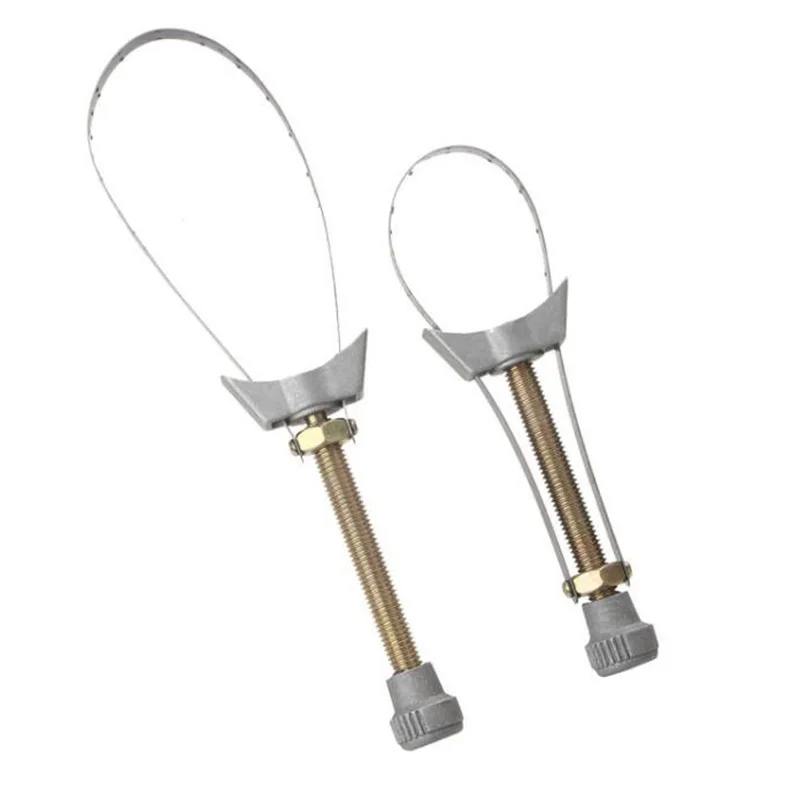 Llave inglesa para filtro de aceite de coche y motocicleta, máquina de extracción de filtro, herramienta de extracción de compartimento de aceite con correa de acero tipo Yuanbao