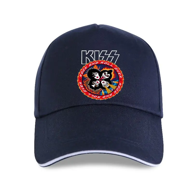 Rock Band Kiss Baseball cap Roll Over New Black Size Men'S S-3Xl Birthday Gift