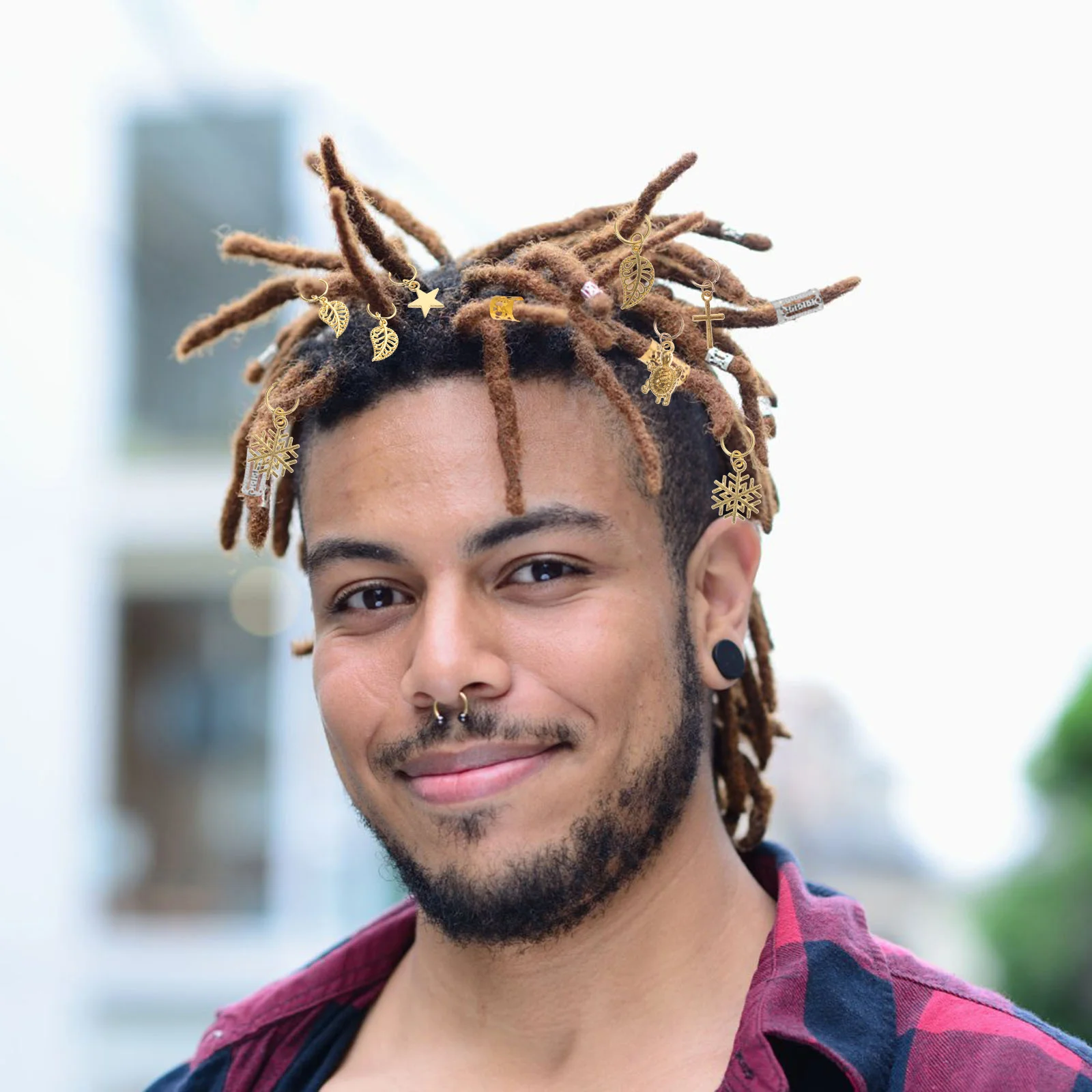 

150 шт. аксессуаров для дредов, подвесок для плетения, украшений для женщин и девочек, бусин для кос, колец для волос, декора для волос своими руками