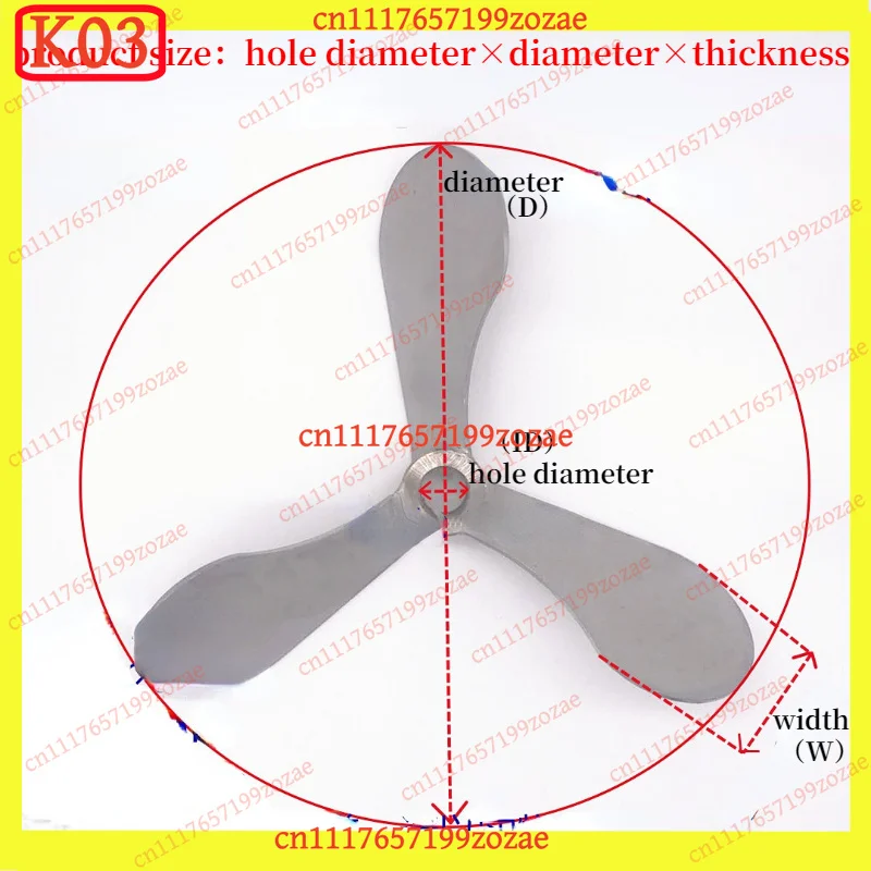 k03 1Pc Stainless Steel Mixer Impeller 3-Blade Stirrer Dispersion Paddle for Dosing Equipment, Replacement Parts