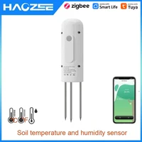 Haozee Tuya-probador de suelo inteligente Zigbee, medidor de temperatura y humedad, resistente al agua, riego de jardín, asistente para el hogar