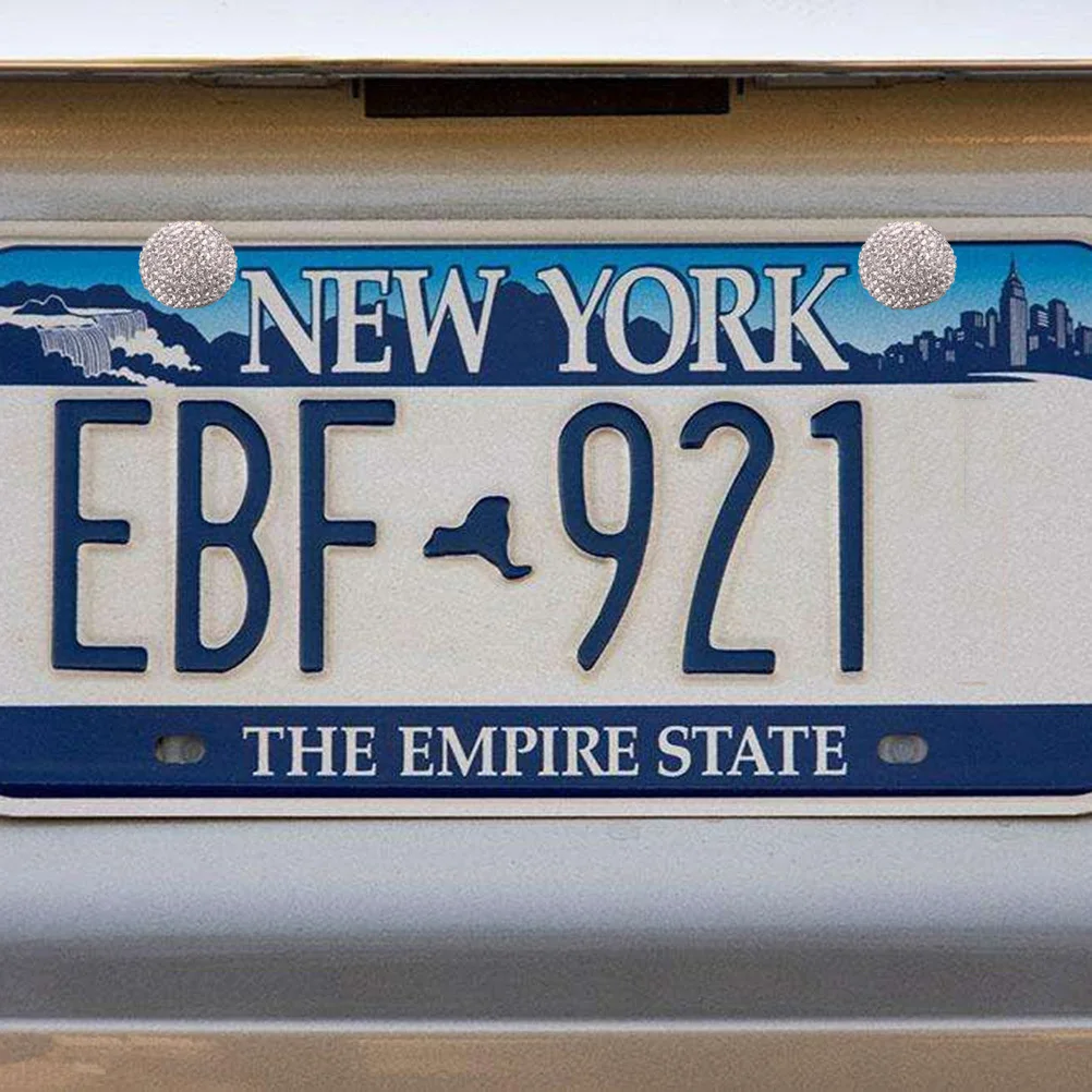 

Rhinestone License Plate Screw Fasteners For Vehicle Car Decorative Nuts Bolt Plate Fixing Hardware Replacement Parts