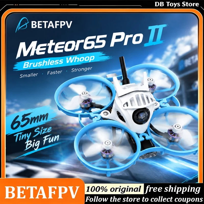 BETAFPV Meteor65 Pro II Brushless FPV Quadcopters Analog FPV Racing Drone Developer Kit Batteries Not Included Halloween Gift