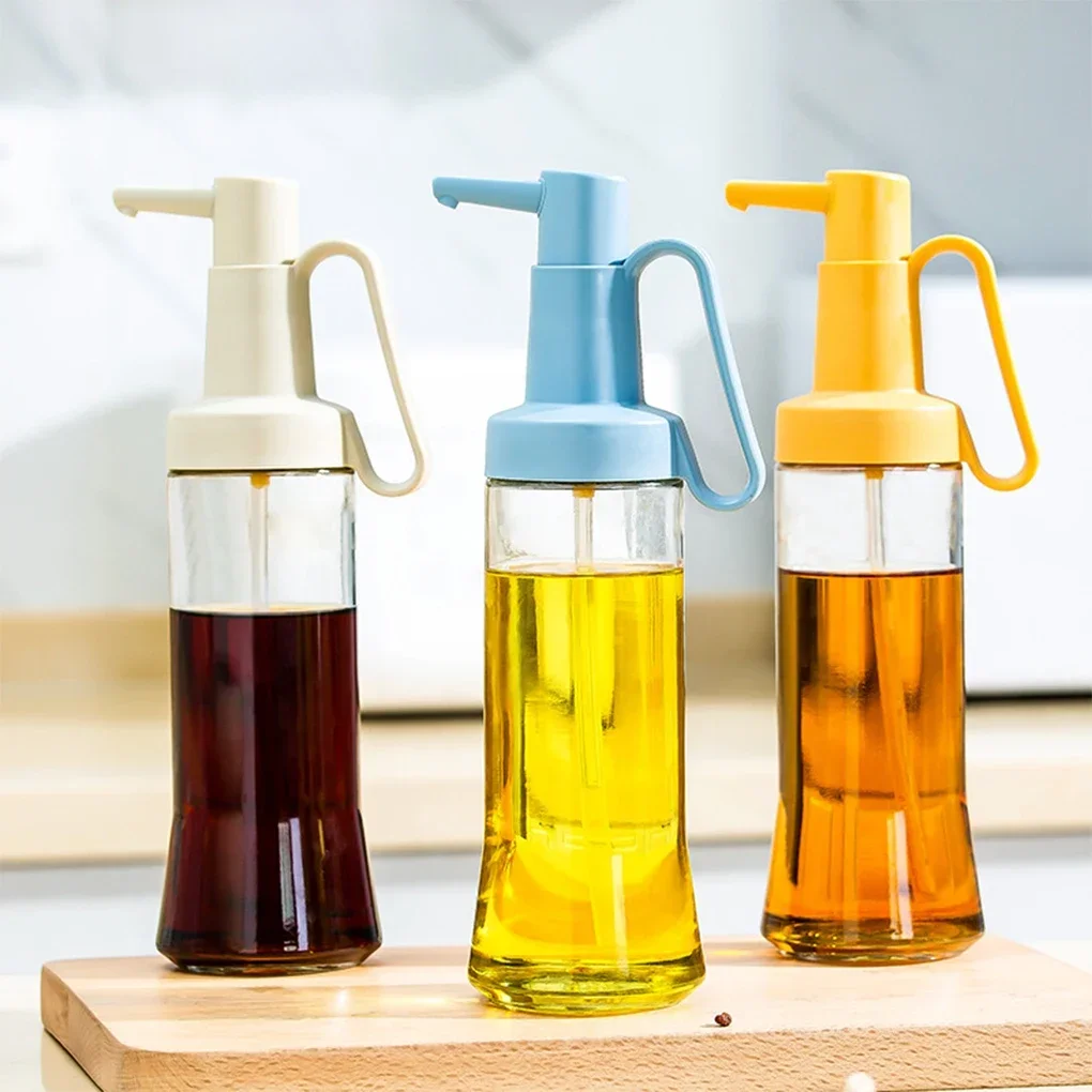 

500 ML Glass Oil Bottle Salad Dressing Vinegar Pour Pot BBQ Empty Pouring Container Household Bakery Restaurants Chef