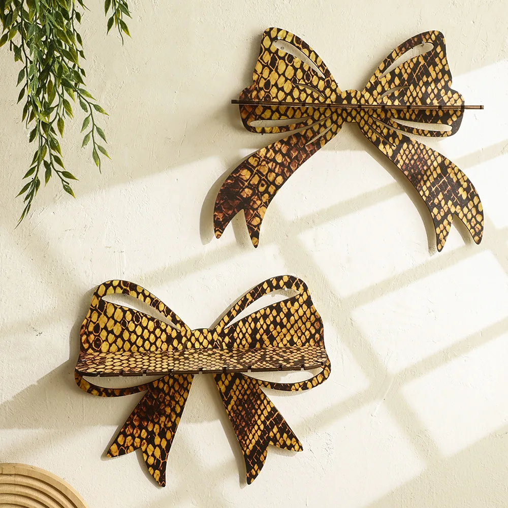 

Деревянный золотой бант, стильная хрустальная настенная полка, украшение для дома, спальни, проживания в семье, подвесные украшения, украшения, ремесла, домашний декор