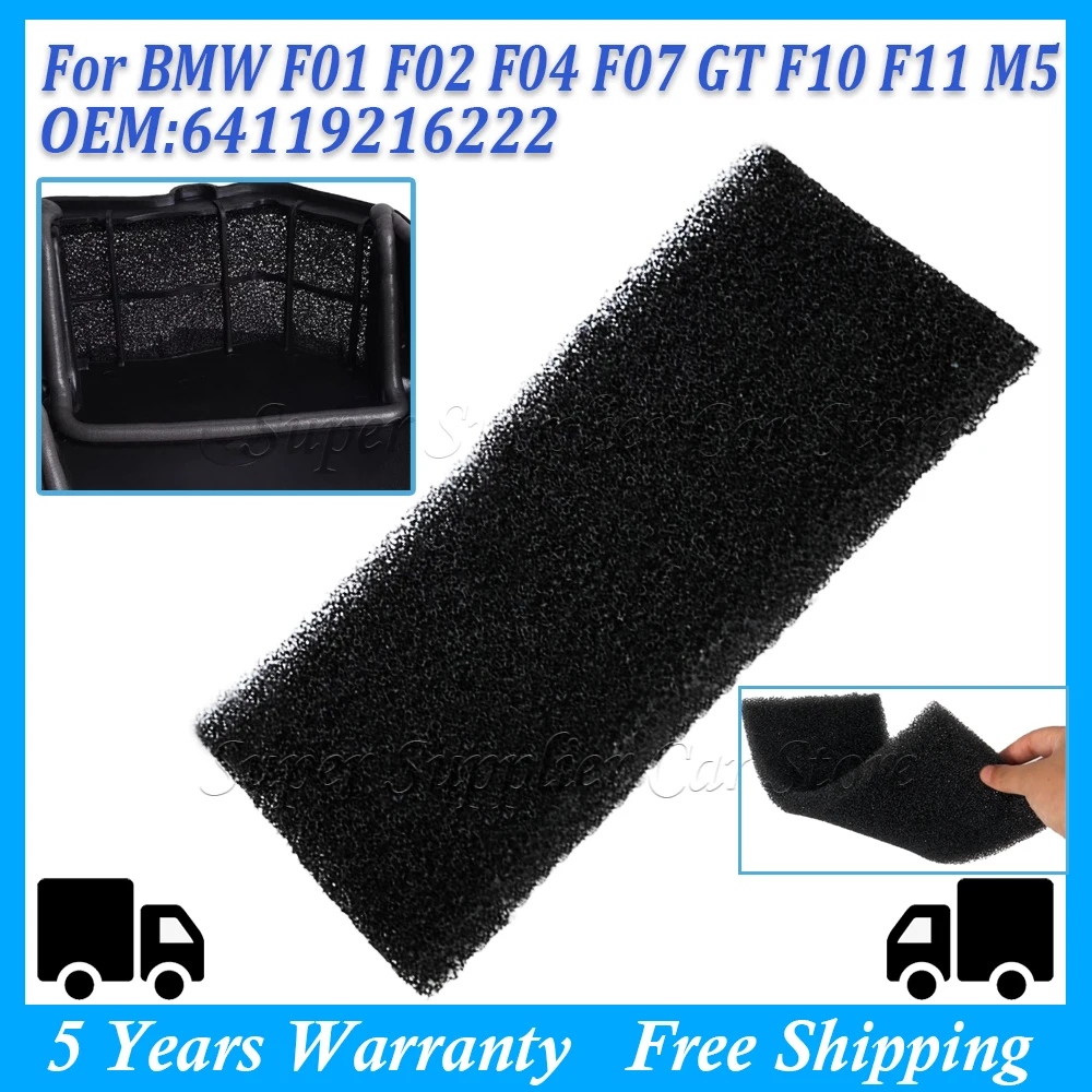 Per BMW F01 F02 F04 F07 GT F10 F11 M5 Nuovo Auto Interni Evaporatore Custodia Spugna Scatola Ventilatore Motore Spugna a prova di polvere 64119216222