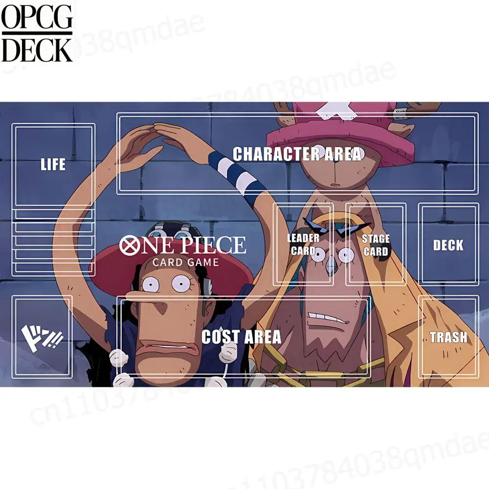 

One Piece Opcg Playmat Card Game Playmat Tony Tony Chopper Anime Playmat High-Quality Card Game Mat Holiday Gifts 60*35Cm