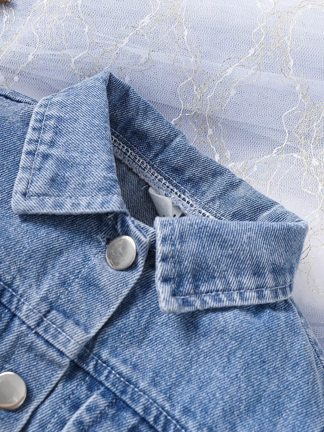 Baby Summer Comfortable Denim Casual Three Piece Set