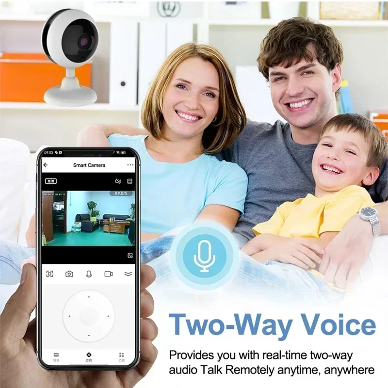 

Security Smart Home Baby Intercom Surveillance Monitor 1080P Wireless Indoor Camera Intelligent Infrared Night Vision Two-way