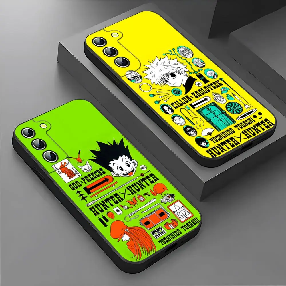 Anime Hisoka Hunter X Hunters Phone Case for Samsung S23 Ultra S22 S20 Fe S21 Plus Galaxy A54 A34 A24 A53 M54 Note 20 Back Cover