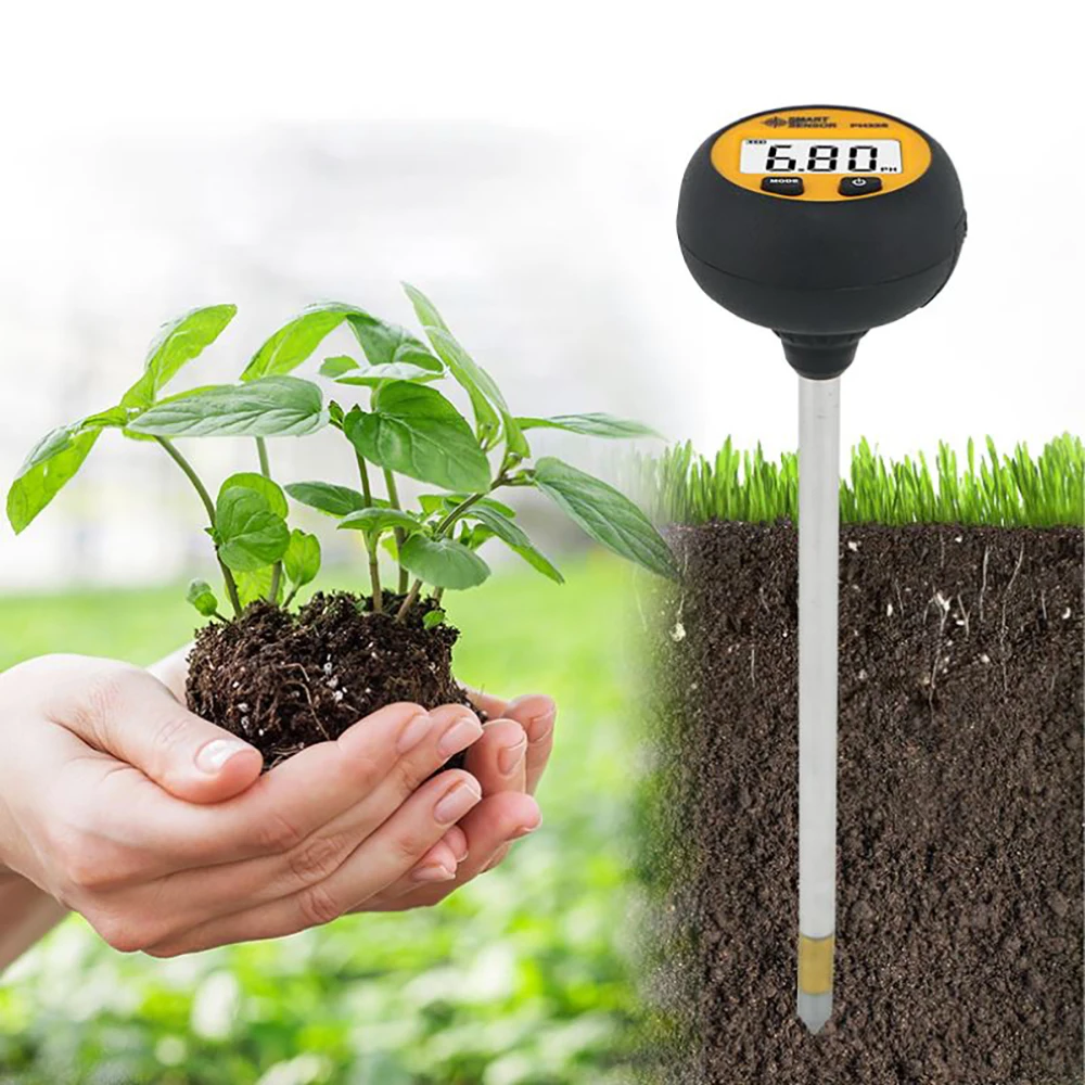 

3 In 1 Soil Acidity Tester Digital PH Humidity Temperature Tester for Plant Flower Agriculture Orchard with Blacklight PH328