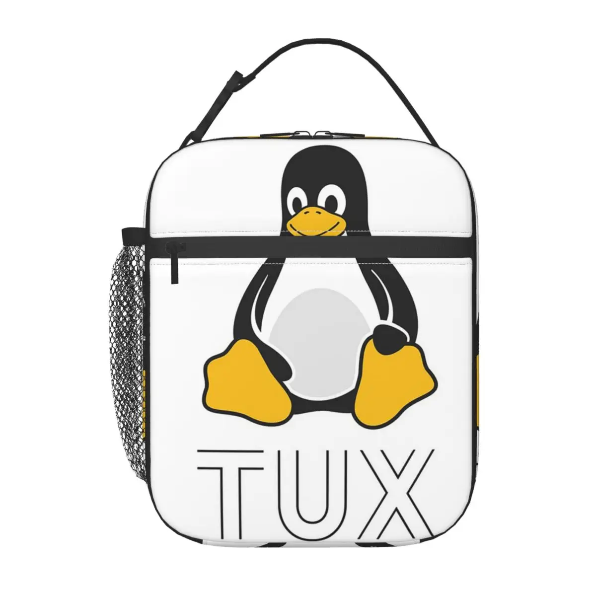 Tux Linux Insulated Lunch Bag for Women Children Leakproof Food Boxes Thermal Lunch Box Tote - view 6