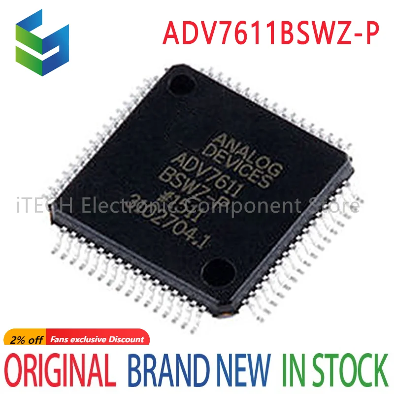 1-5PCS/LOT ADV7611BSWZ-P  ADV7611B ADV7611 7611BSWZ LQFP64 IN STOCK