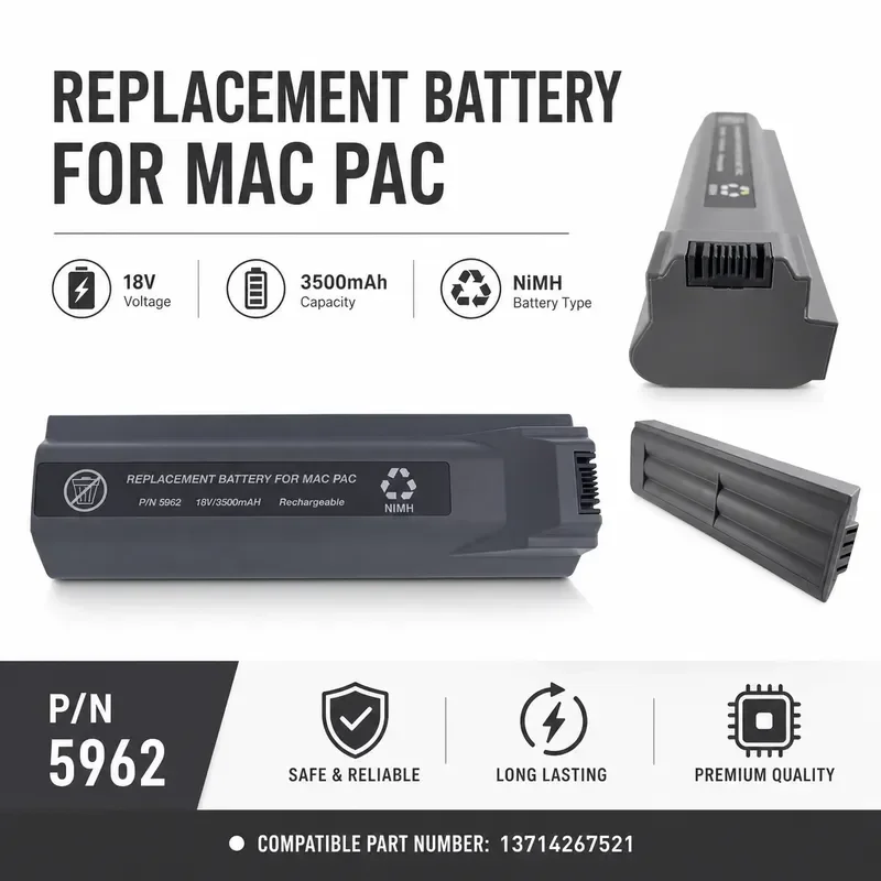[NEW]  For Marquette GE 5000 Battery 900770-001 18V 3500mAh Replacement Power Tool Batteries Compatible with GE 5000 Devices