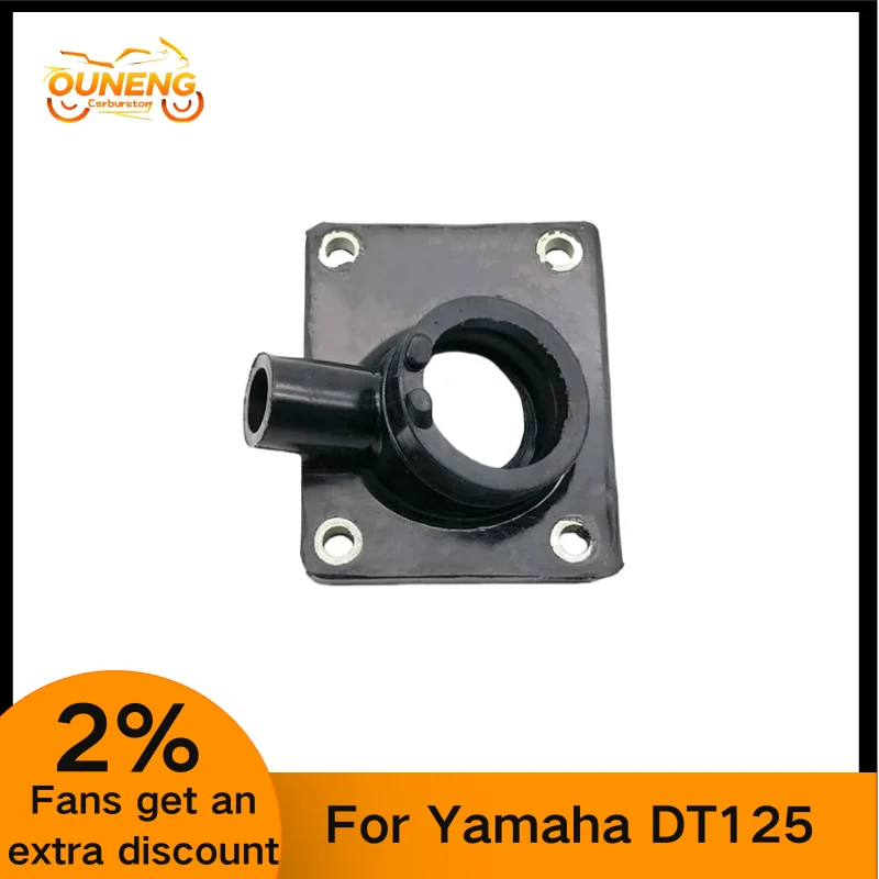For Yamaha DT125 RS125 DT200 DT200S DT200U YFS200 Motorcycle Carburetor Intake Interface Pipe Joint Manifold Scooter
