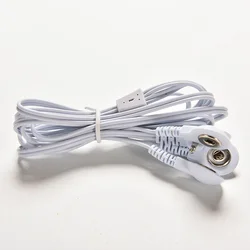 1PCS 2.5mm 4 Buttons New Electrode Lead Wires Connecting Cables for Digital TENS Therapy Machine Massager Electrode Wire Plug