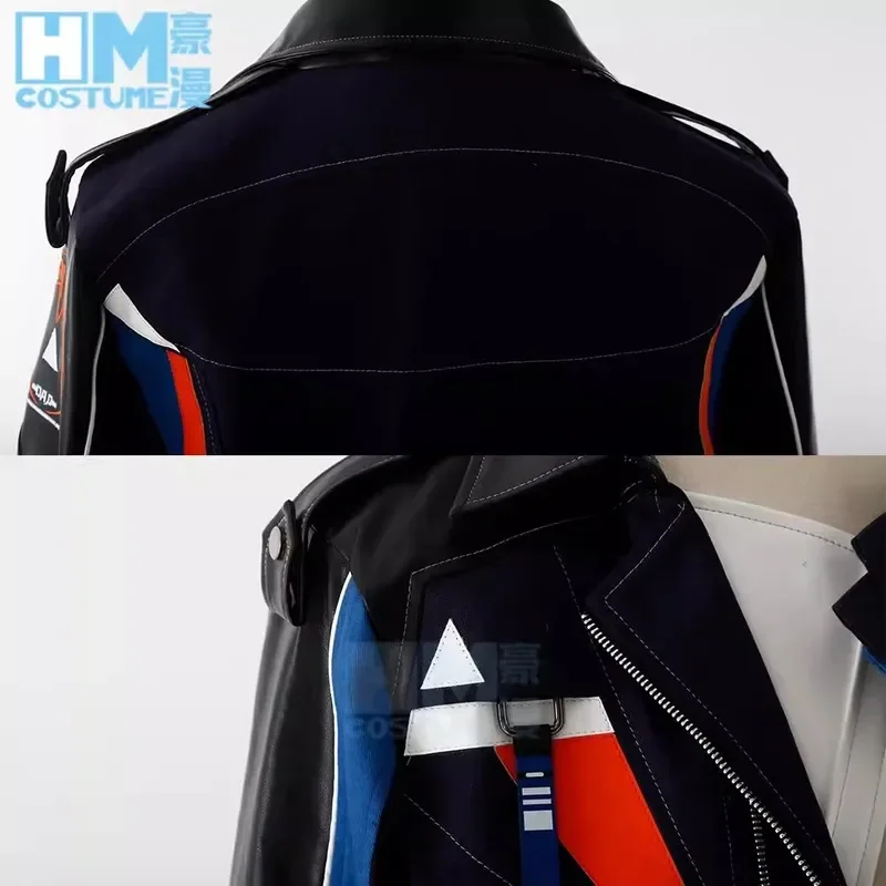 FC6Anime Miłość i Deepspace Caleb przebranie na karnawał peruka latająca kurtka czarne krótkie włosy impreza z okazji Halloween dla kobiet mężczyzn karnawał @ FC8!