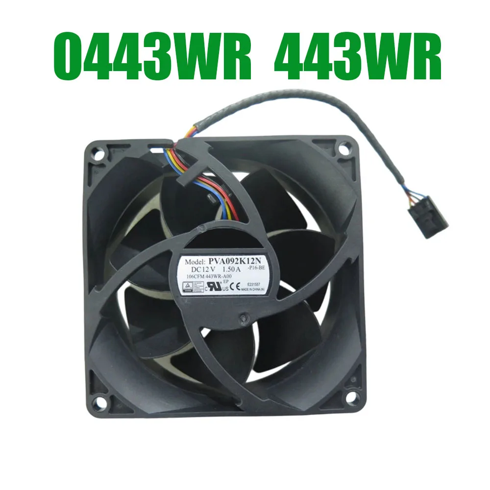 For DELL For Precision 7920 Tower 0443WR 443WR-A00 PVA092K12N-P16-BE Compatible AUC0912VE-00 DC12V 1.50A Cooling Fan