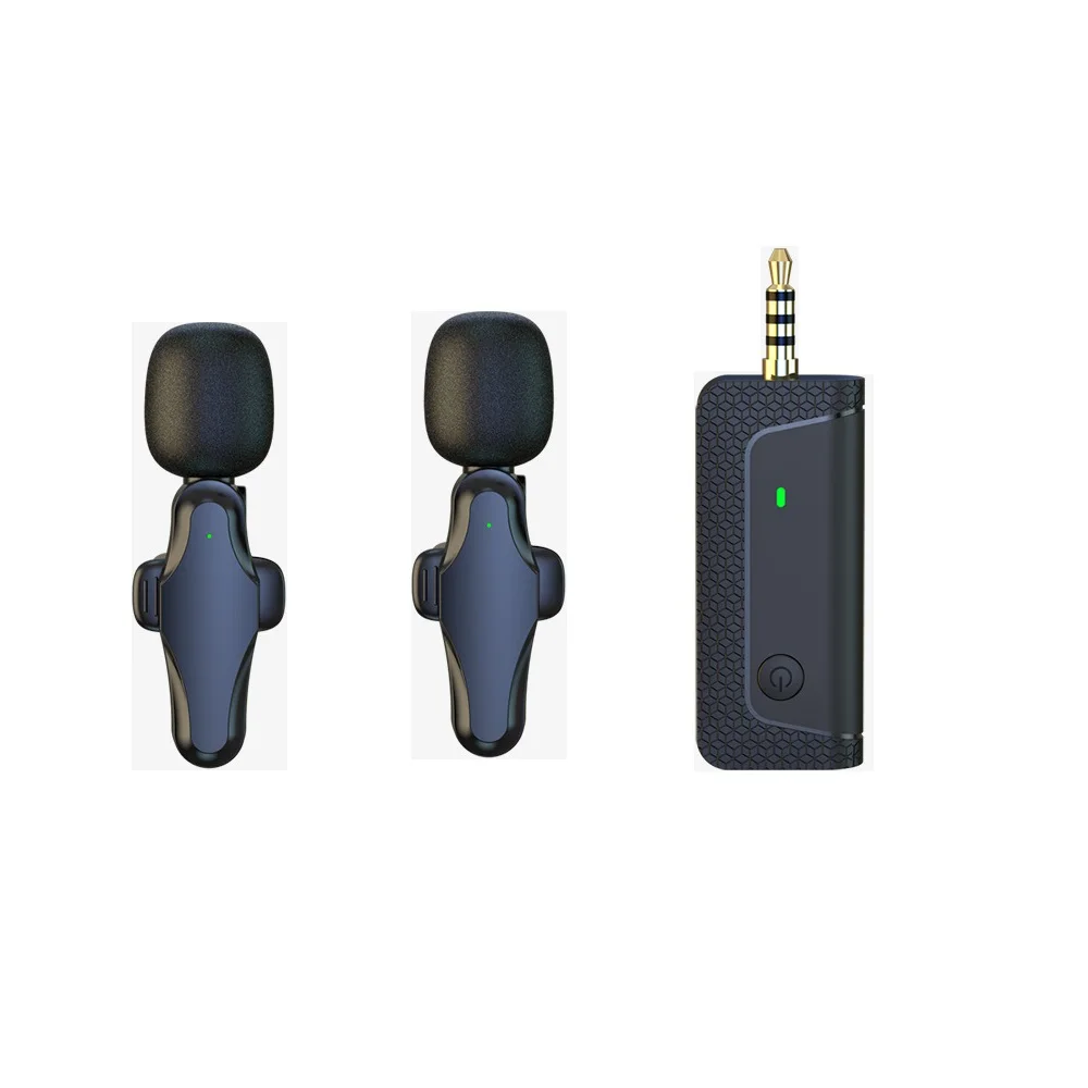 

New Wireless Lavalier Microphone Portable Audio Video Recording Mini Mic For IPhone Android Live Broadcast Gaming Phone Mic