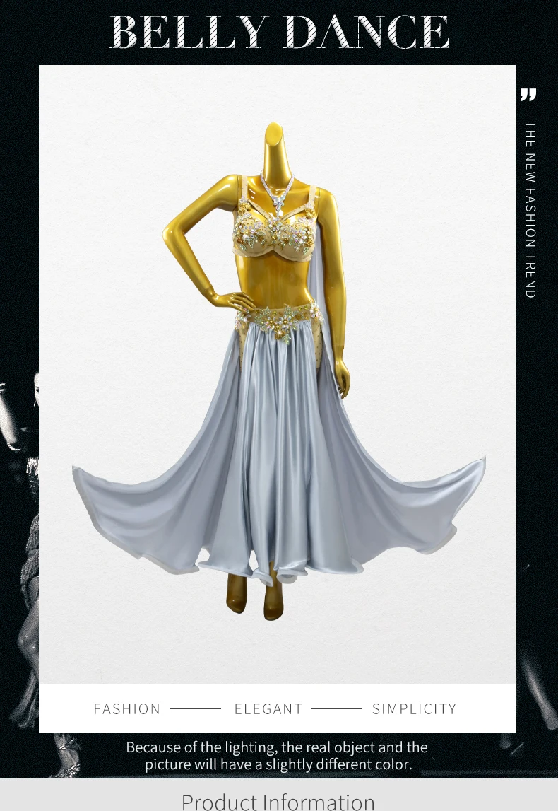 Kleid für orientalischen Tanz, Bauchtanzkostüm, Damen-Tanzkleidung, langer Rock 2026, Mädchen-Übungskleidung, Bühnen-Abendkorsett, Karnevalskostüm – Detail 2