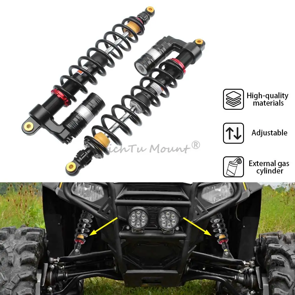 

Регулируемые пневматические передние амортизаторы 505 мм, амортизатор подвески слева и справа для Polaris RZR S 800 EFI LE 2009-2014, аксессуары для UTV