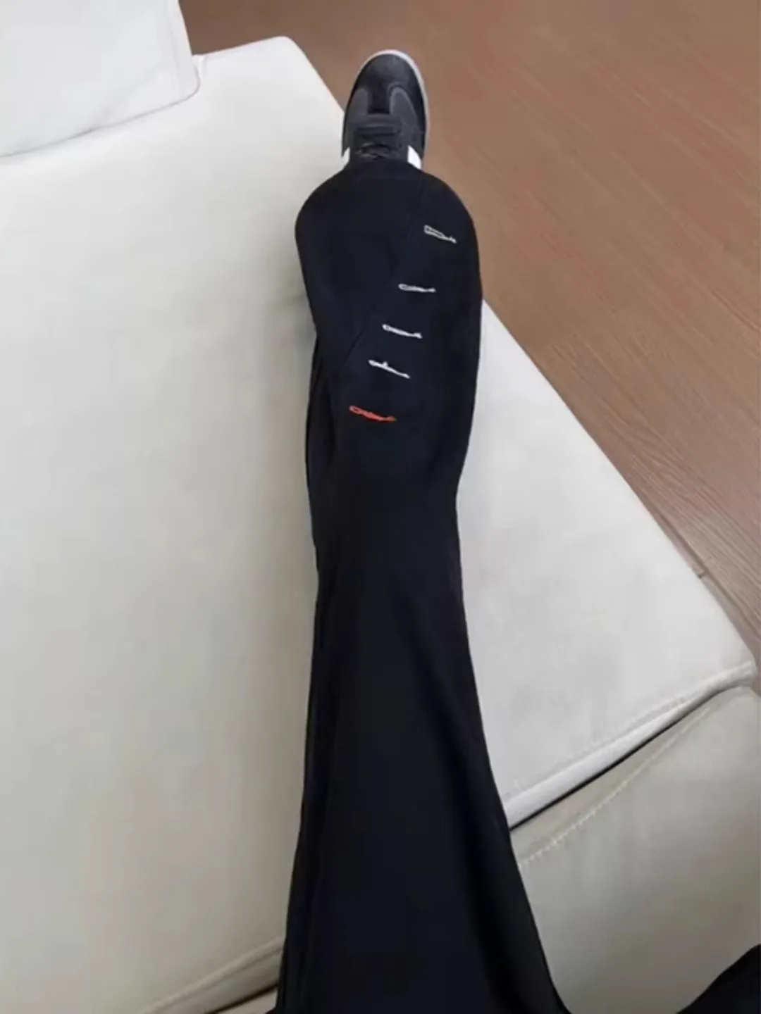 

American Sle Embroidered Thiened Winter Jeans Men's Slim Fit Straight Leg Bell Bot mid Waist hine Embroidery Casual