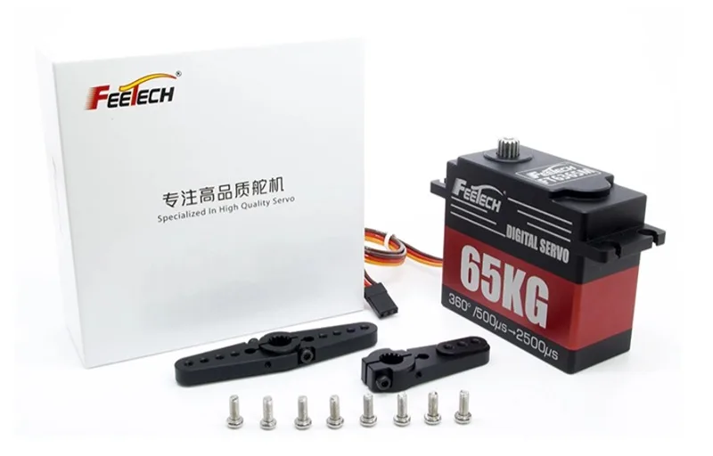 Shenzhen Feetech Servo 65Kg Hight Torque 360 Degree Steel Gear Digital Servo Motor for Dynamixel Xl330 /Boat Engine
