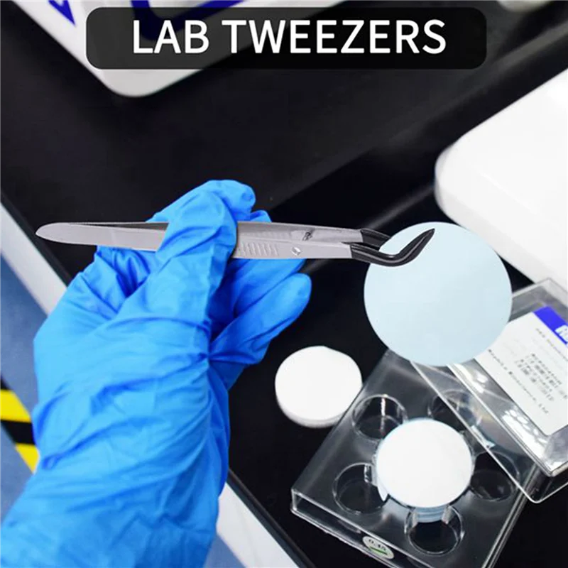 

A59Z-6 Pcs Rubber Tipped Tweezers, 6Inch Straight Flat Tweezers & 6Inch Bent Tip Tweezers & 4.7Inch Pointed Tweezers