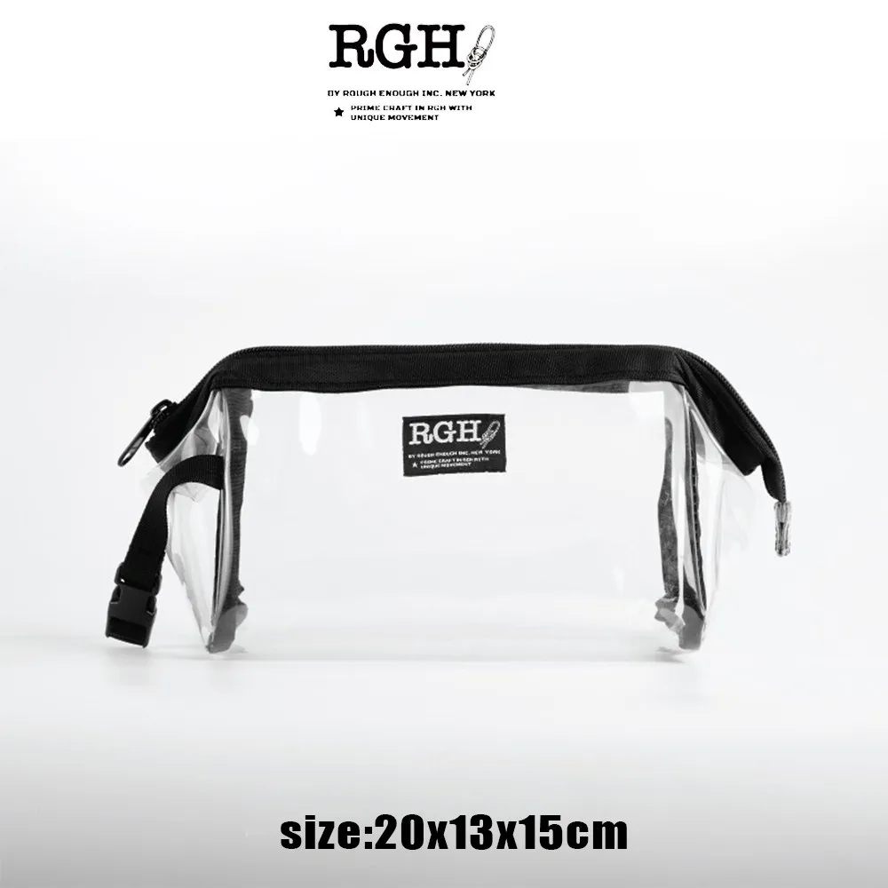 RGH New Large Capacity Transparent PVC Cosmetic Bag, Waterproof Portable Travel Toiletry Bag for Women Skincare