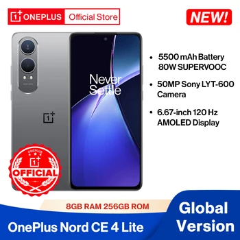 World Premiere OnePlus Nord CE 4 Lite CE4 Global Version 5500MAhแบตเตอรี่ 80W SUPERVOOC 50MP SONY OISกล้อง 120HzจอแสดงผลAMOLED