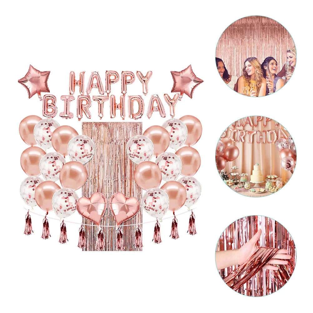 

1 Set Glitter Birthday Letter Aluminum Foil Party Balloon Decoration For Birthday Celebration Photo Props Party Supplies Bright