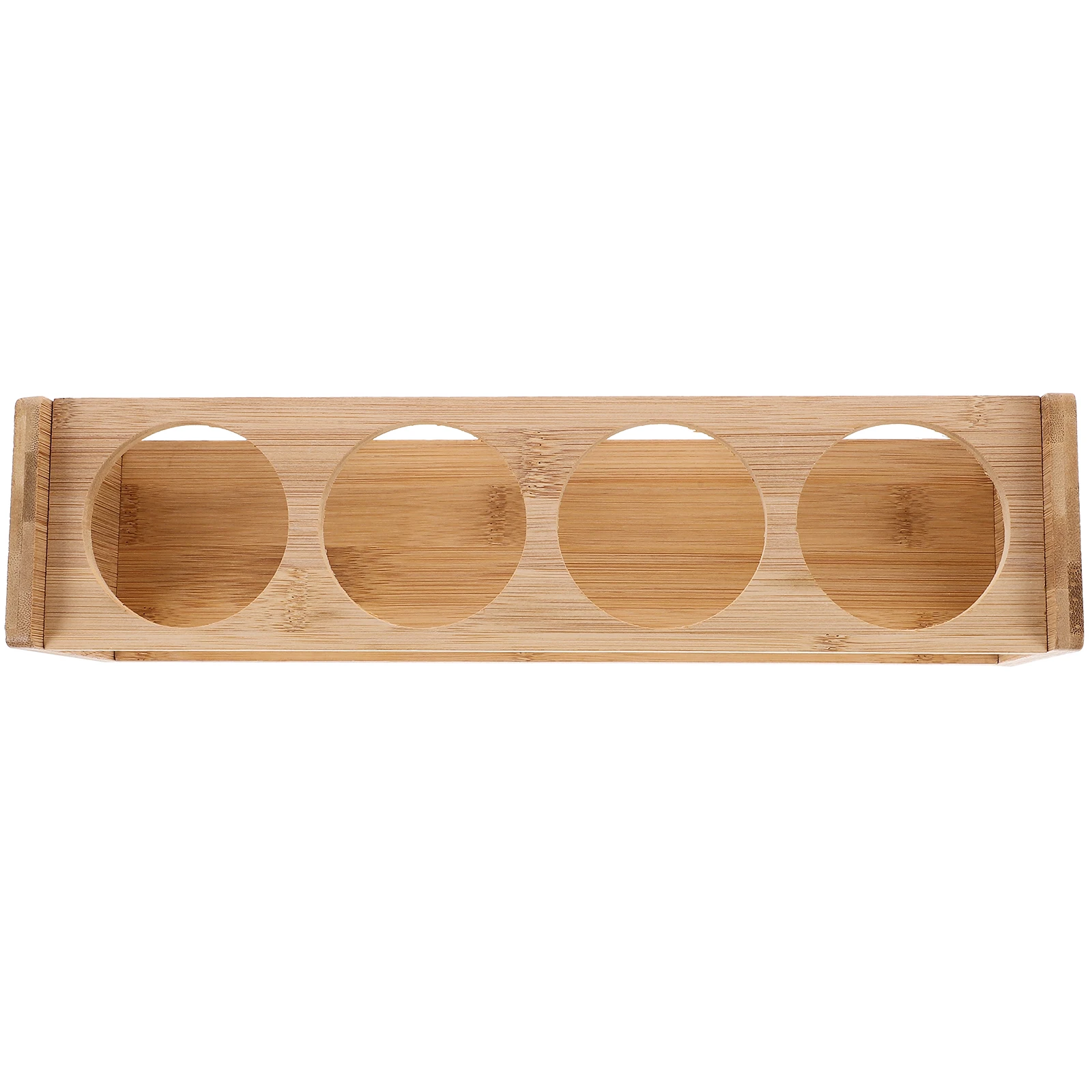 

Bamboo Seasoning Rack 6 2cm Holes Spice Seasoning Jars Shelf Pot Holder Kitchen Storage Condiment Bottle Shelf