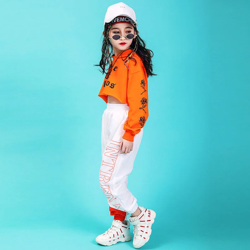 Children dance Suit Girls Jazz dance Suit Modern dance Hip hop Dancewear Catwalk Stage Show Costume Performance Clothes