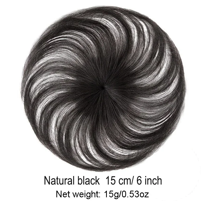 2 BB clips 100% human hair clip in topper for women 6 inches straight style human hair clip in hairpieces