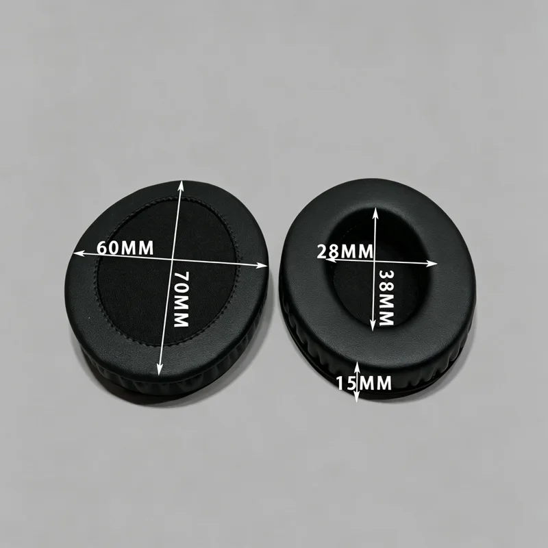 1 Pair Universal Oval Soft Leather Sponge Earphone Ear Pad Replacement 70x60 80x60 85x65 90x70 95x75 100x80 110x90 100x120MM