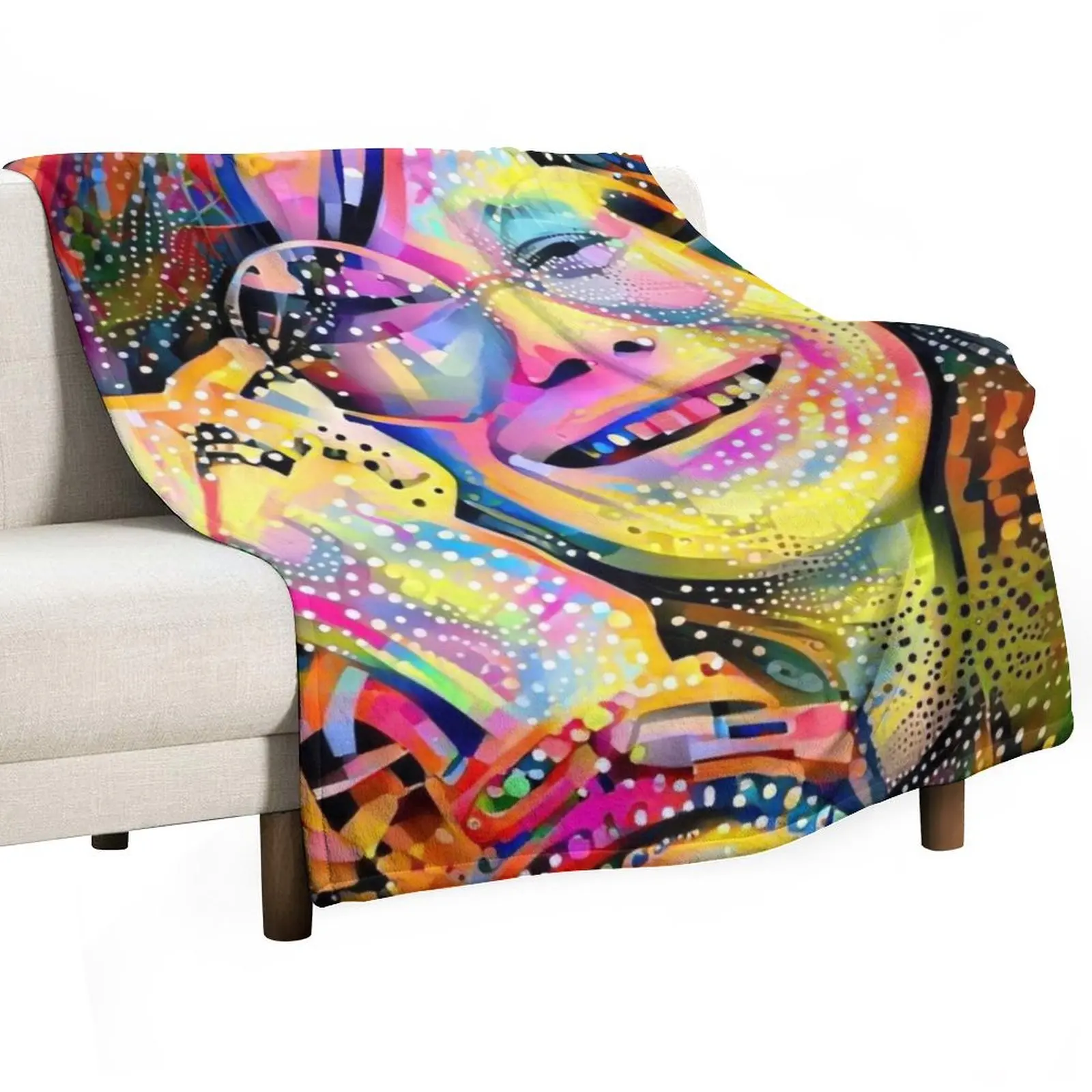 Janice Joplin Throw Blanket decorative for sofa Blankets