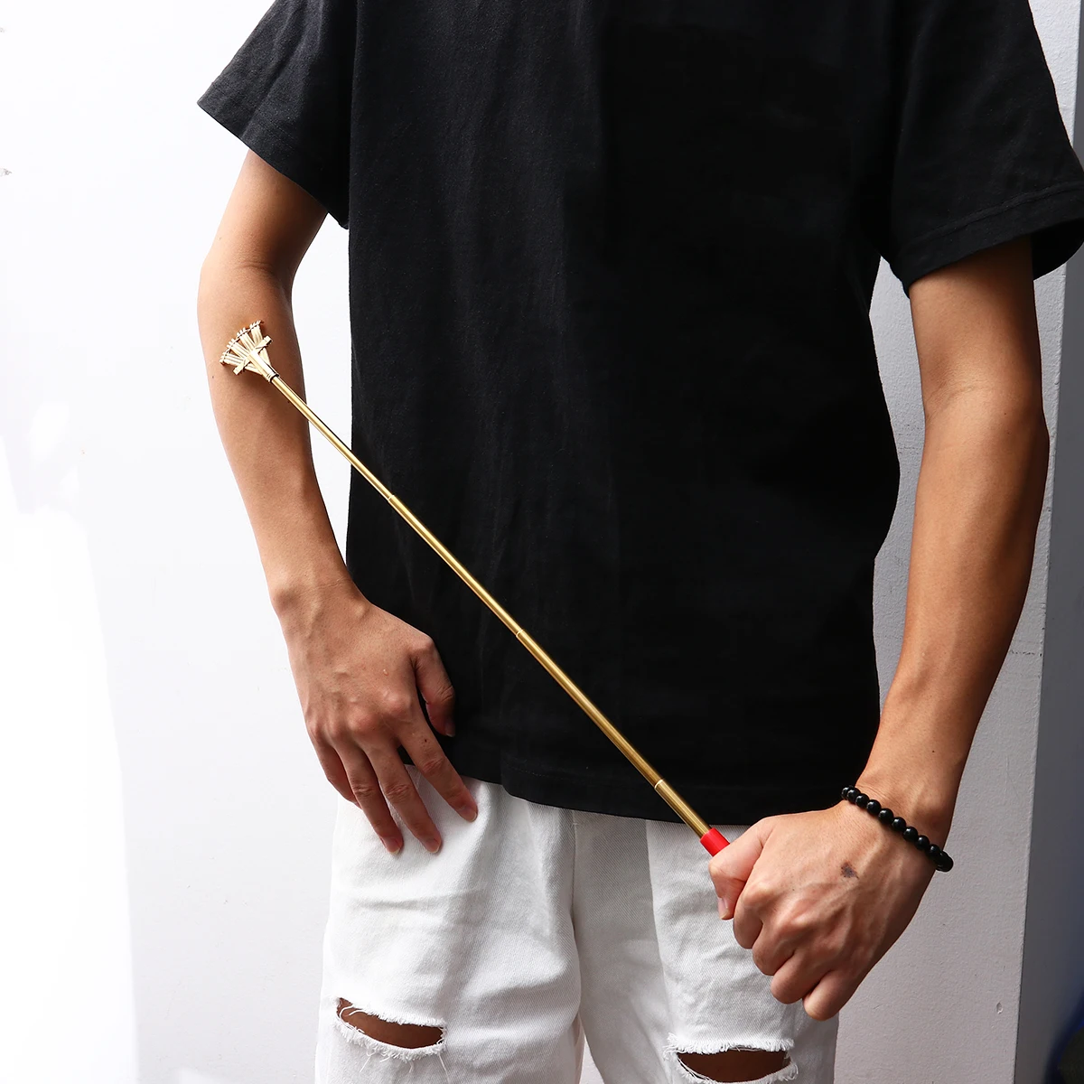 

2 шт., скребок для спины с медвежьим когтем, выдвижной телескопический дизайн, удобная ручка для релаксации и снятия стресса, скребок для спины с когтями