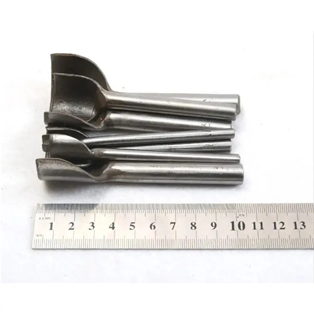 1Pcs 10-50mm Leather Craft Tool Leather Punching Half Round Arc-shaped Punch Semicircular DIY Wallet Edge Trimming Tool