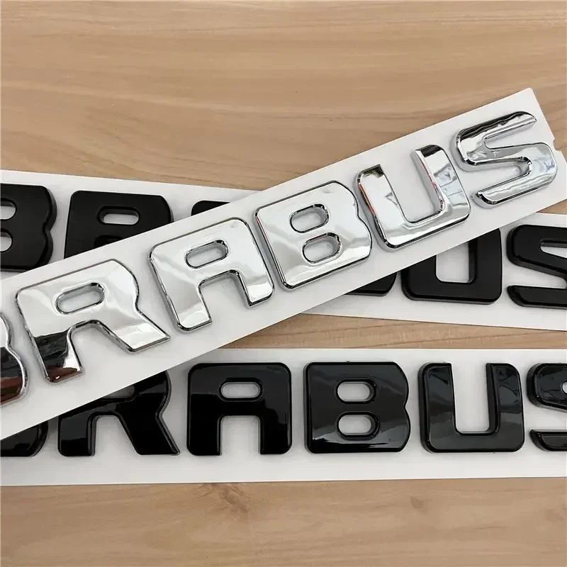 

2025 Лидер продаж, 1 шт., наклейка на заднюю эмблему из АБС-пластика для BRABUSS, задний значок для Mercedes Benz Brabus W463 W464 W212 W221 W205, багажник Sti