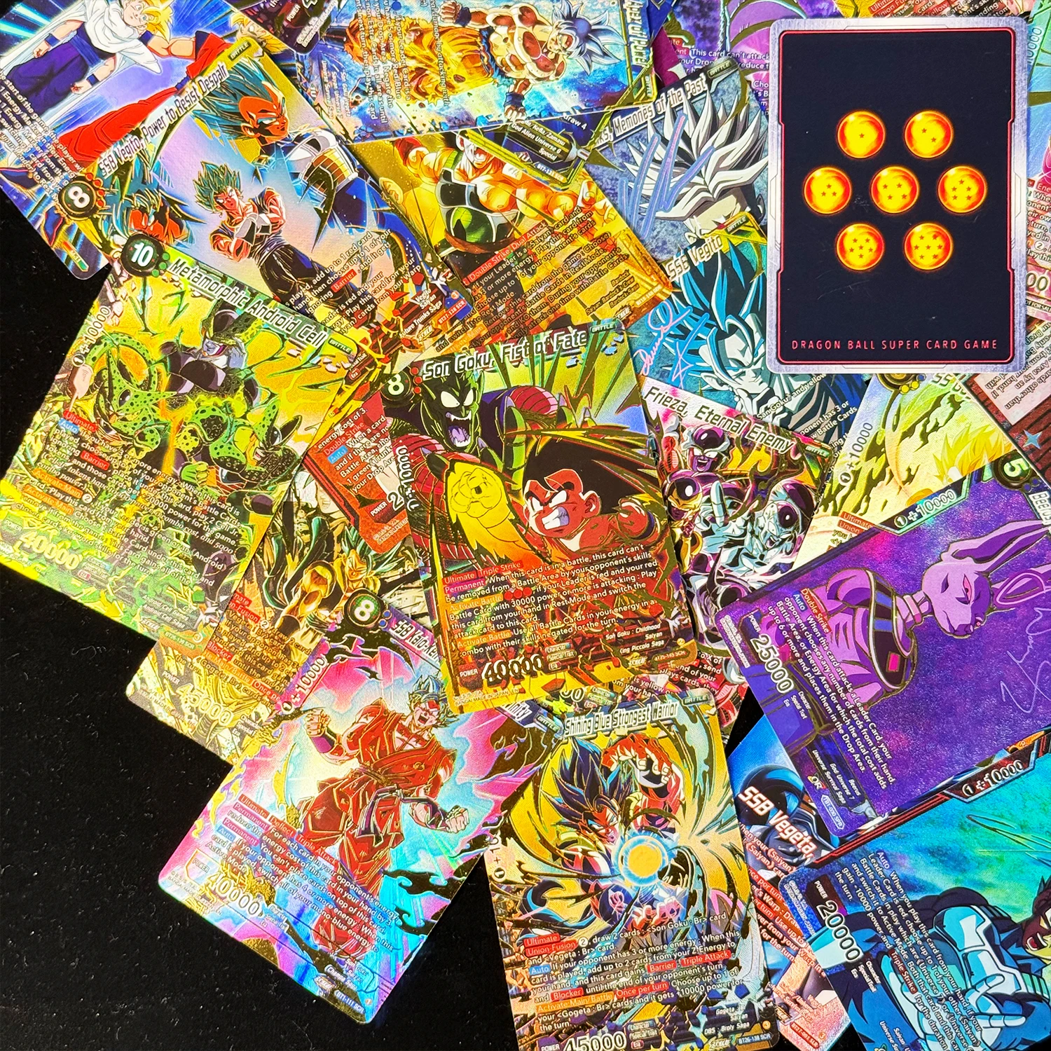 Dragon Ball Super Masters Secret Special God Rare Gogeta Goku Frieza Vegeta Gohan Proxy Collection Foil Texture Anime Game Cards view 5