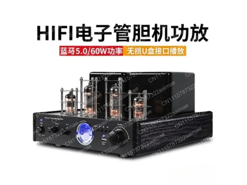 Home Hi-Fi Stereo Tube Amplifier USB Bluetooth Audiophile Power Amp