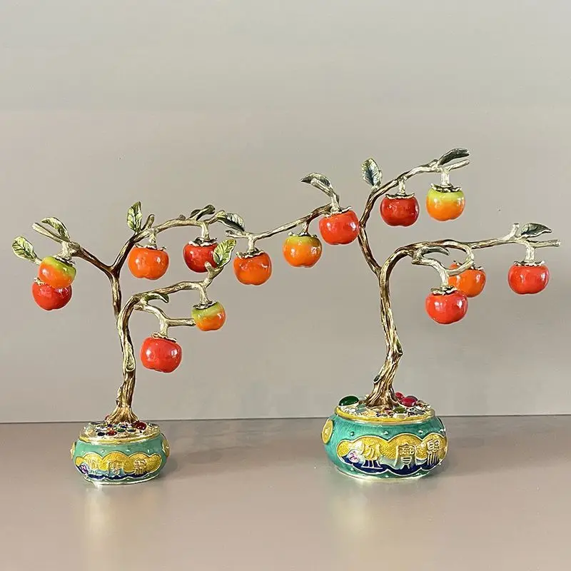 

Small ornaments, fortune tree cornucopia, living room safe wine cabinet display rack, decorative Chinese home accessories