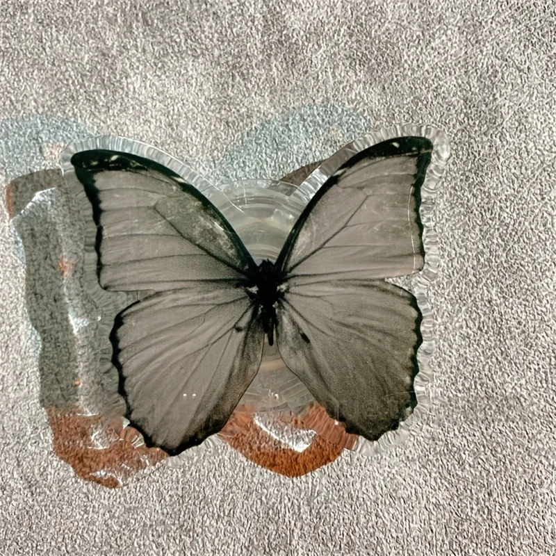 حامل هاتف على شكل فراشة من الأكريليك، حامل مقبس، ملحقات الهاتف المحمول العصرية تنطبق على حافظة Apple Huawei Xiaomi Samsung #2