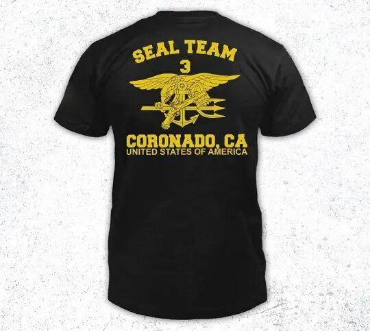 New  Seal Team Three Devgru Coronado Us Special  Force T-Shirt S-5XL Cotton Luxury brand vintage oversized