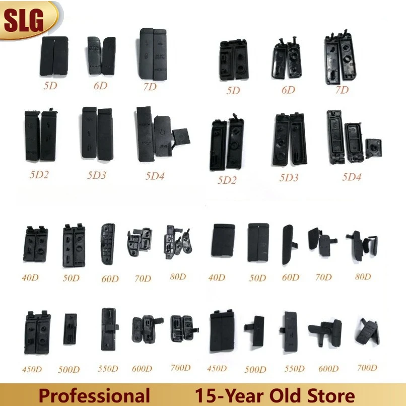 New For Canon 5D 6D 7D 5D2 6D2 7D2 5D3 5D4 40D 50D 60D 70D 80D 100D 200D 450 550D 650D 750D 1000D 77D USB Rubber Cover Cap
