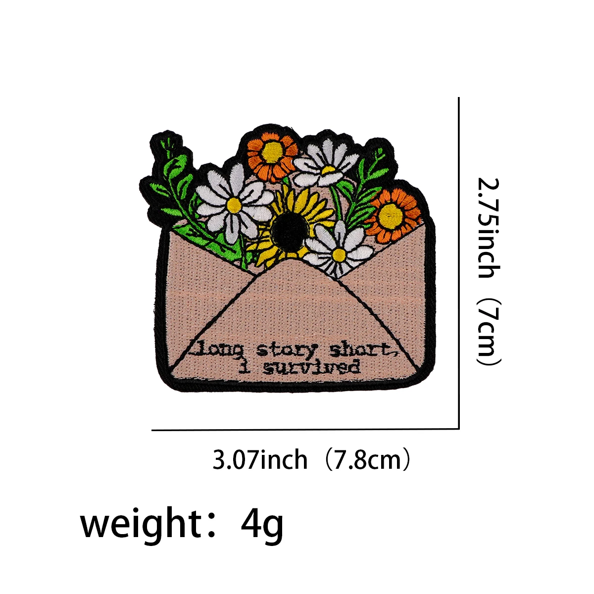 long story short Patches On Clothes Singer Embroidered Patches Flowers Sew Badges Iron On Patch DIY Clothing Accessories