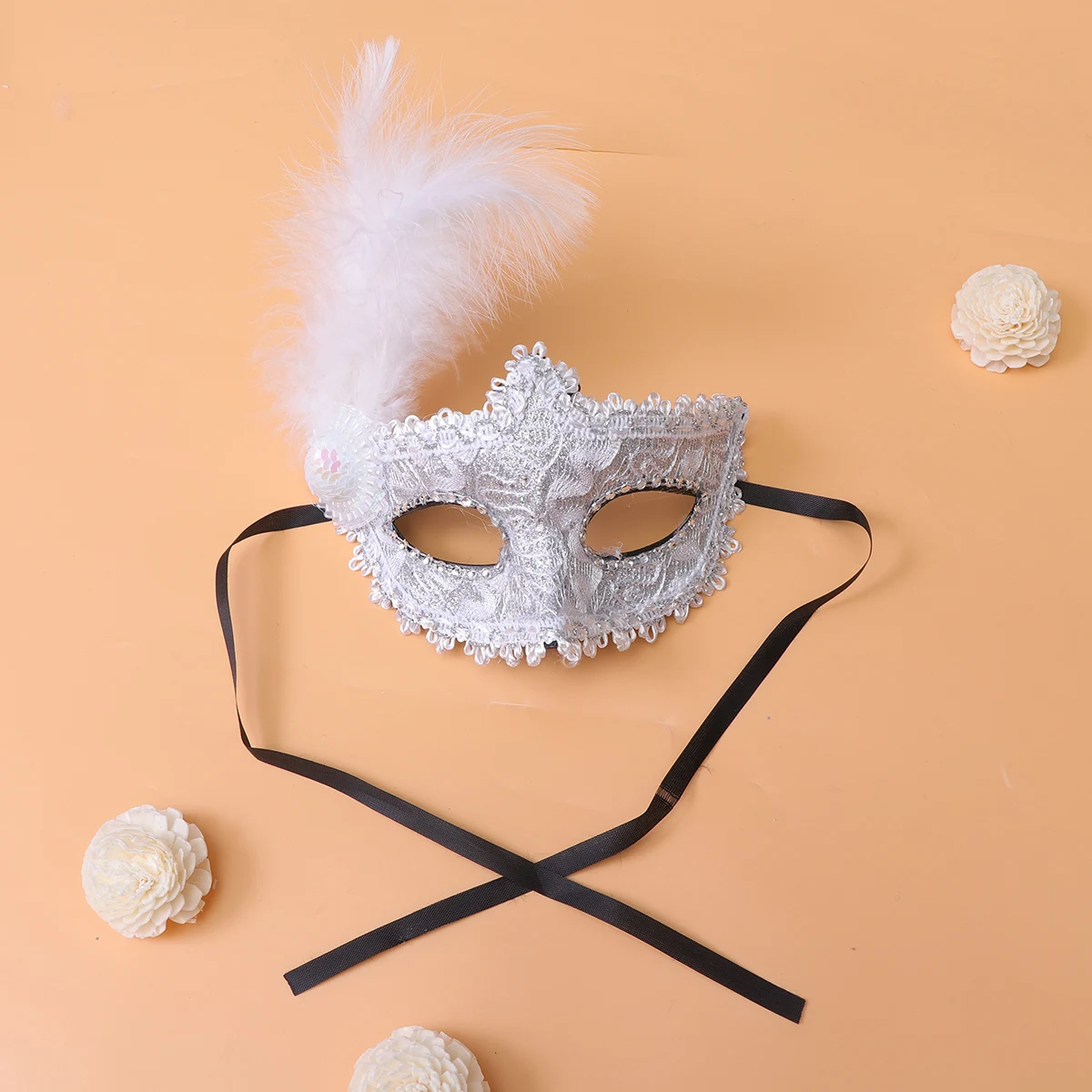 

Stylish Half Face Mask, Princess Vintage Design, Perfect for Costume Parties, Masquerade, Halloween, and Festive Celebrations