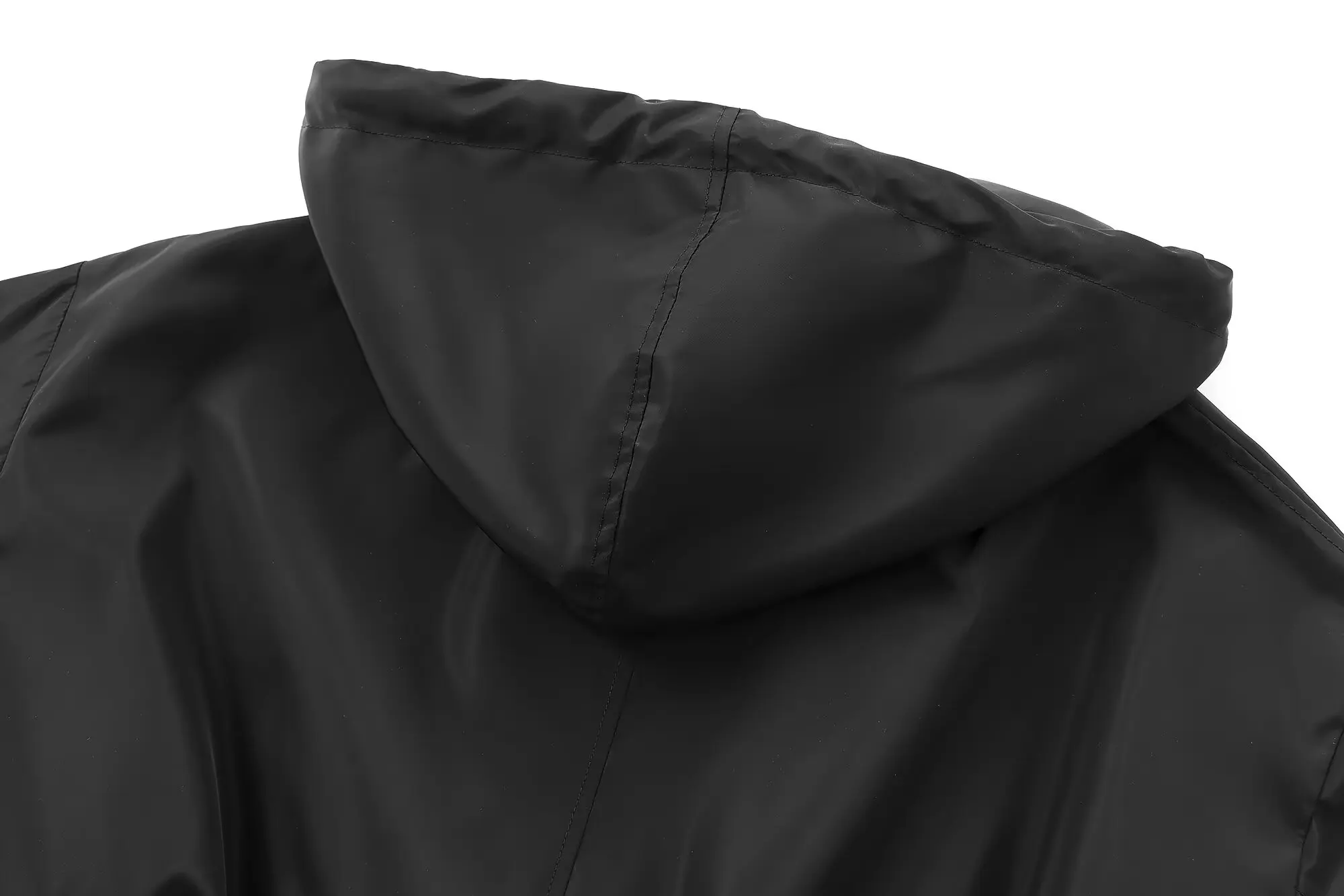 Veste à capuche noire à manches longues pour femmes, style européen et américain, mode décontractée, style de rue, automne, nouveau, 2024