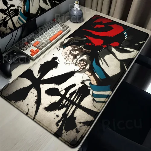 Alfombrilla de ratón grande con impresión HD Hunter x hunter, alfombrilla de ordenador de Anime, alfombrilla de ratón para juegos, alfombrilla de escritorio para ordenador portátil y oficina, accesorios de escritorio antideslizantes