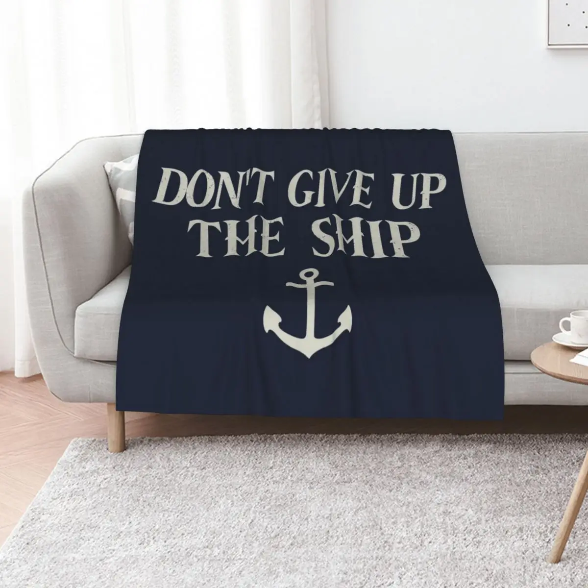 

Don't Give Up The Ship (Commodore Perry Flag) Throw Blanket Soft Cozy Blanket for Pet Kids Adults